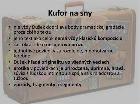 Infografika: Tok tém a žánrov kufra na sny (krátke poviedky, detská literatúra, filmová tvorba)