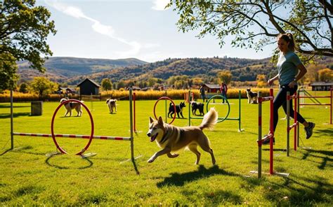 Pes pri agility tréningu