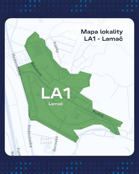 Mapa cvičiska v Lamači