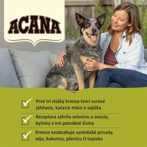 Tabuľka porovnania vybraných krmív pre kastrované psy (ACANA a iné značky) s obsahom bielkovín, tukov a kalórií