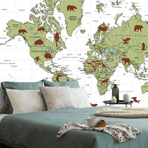 Ilustratívna mapa ukazujúca susedské mesto so zvieratami a psíkmi