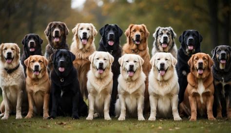 Ilustrácia stredne veľkých plemien psov