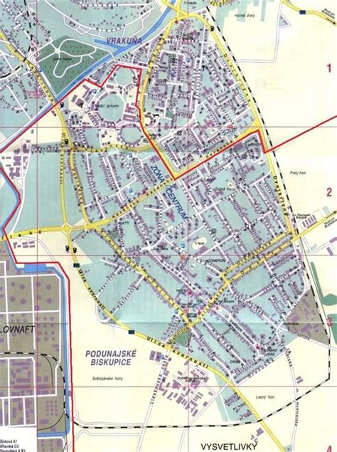 Mapa Psieho Parku Podunajské Biskupice