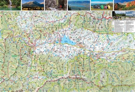 Mapa turistických trás k Kasprowemu Wierchu