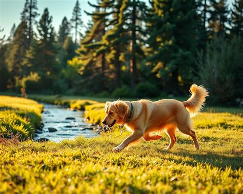 Pes na vôdzke v prírode