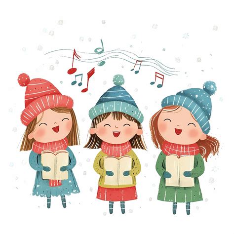 Ilustrácia detí spievajúcich a hrajúcich sa