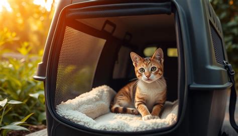 mačka v prepravke pri sťahovaní