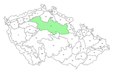 Mapa Poľska s vyznačením oblasti výroby ponožiek