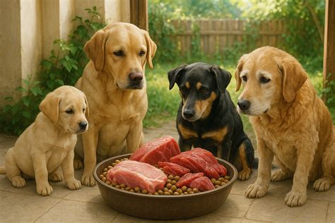 Pes s radosťou čuchajúci mäso