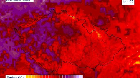 Mapa znázorňujúca dopad teploty, vetra a vlhkosti na vnímanie chladu