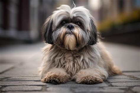 Shih-tzu hrajúci sa s hračkou