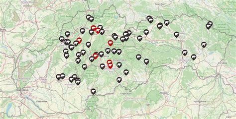 Mapa výskytu nemeckého ovčiaka