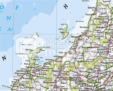 Mapa Japonska s vyznačenou oblasťou Dewa