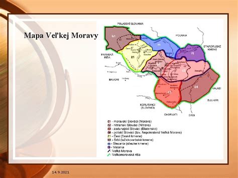 Mapa Slovenska a Moravy