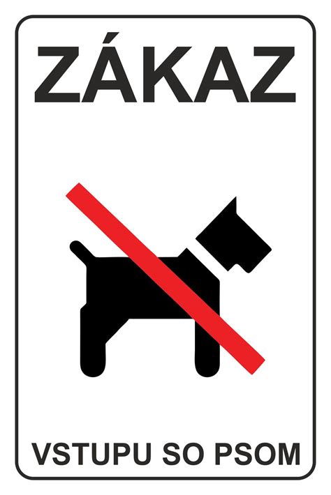 Zákaz vstupu so psom