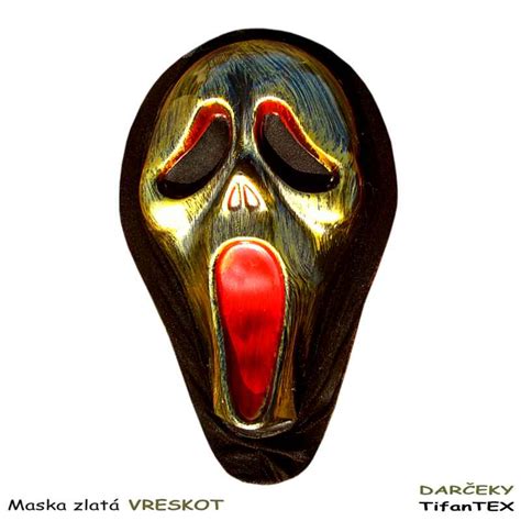 strašidelná maska z filmu Vreskot