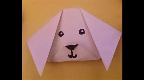 Origami pes vyrobený z bankovky