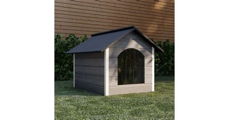 Ilustrácia drevenej búdy pre veľkého psa