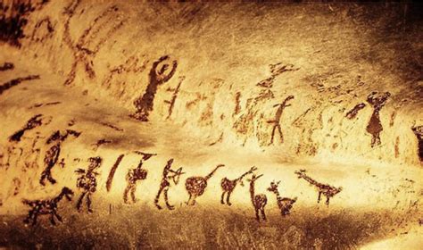 Staroveké maľby škótskeho jeleňového psa