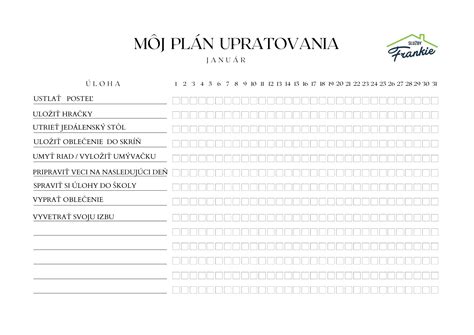 Ilustrácia upratovania domácnosti