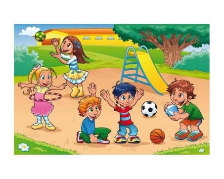 Deti hrajúce sa so šteniatkom