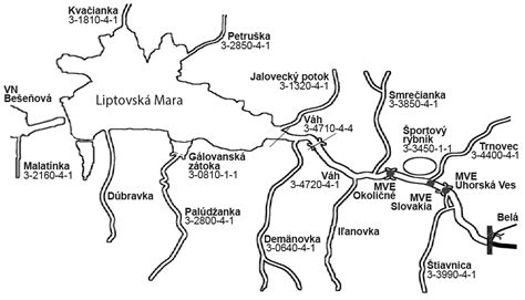 Mapa poľovníckych revírov