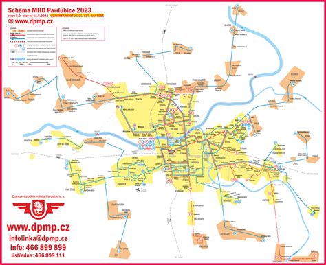 Mapa verejnej dopravy Prešov s vyznačenými trasami autobusov