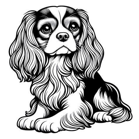 Ilustrácia Kavaliera King Charles Španiela