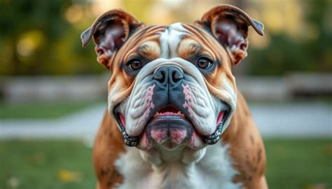 Anatomická kresba anglického buldoga s vyznačením kľúčových častí tela