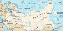 Mapa Sibíri