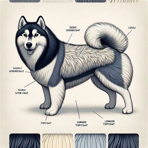 Štruktúra srsti huskyho a malamuta