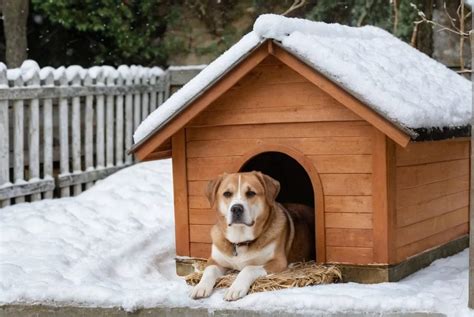 Pes nemeckého ovčiaka v psiej búde