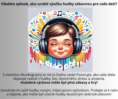 Infografika o výhodách hudby pre deti