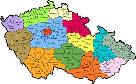Mapa Prahy s vyznačenou oblasťou Měchenice