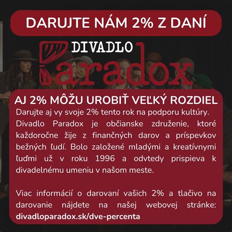 Infografika o darovaní 2% z daní