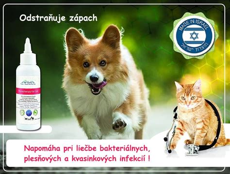 Rôzne druhy kvapiek do uší pre psov a mačky