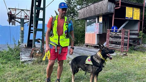 Záchranársky pes označuje nájdenú osobu