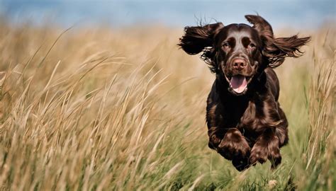 Poľný španiel pri hre