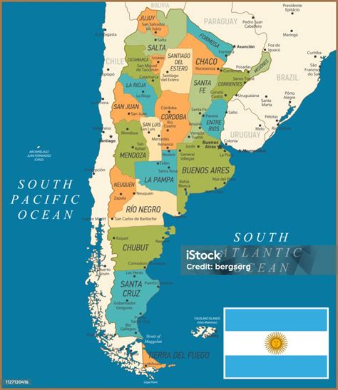 Mapa Argentíny s vyznačenou provinciou Cordoba