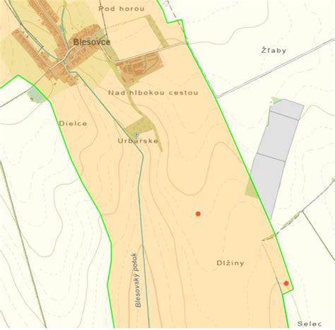 Mapa Fiľakova s vyznačeným umiestnením útulku