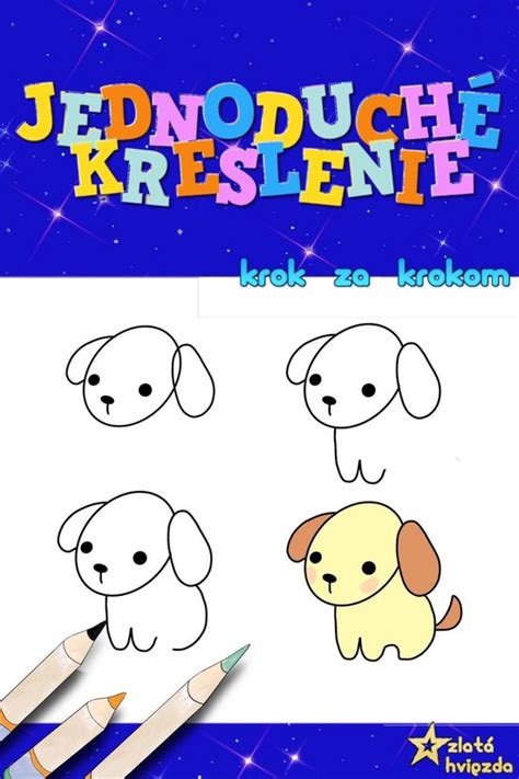 Ilustrácia krok za krokom: kreslenie hlavy psa