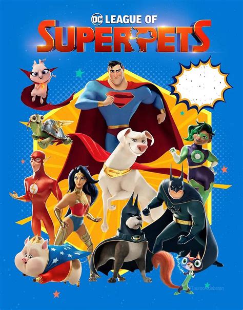 Ilustrácia postáv z filmu DC League of Super-Pets