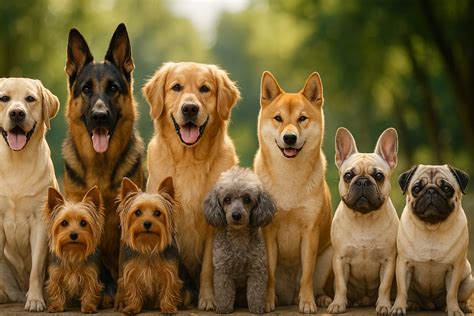 Porovnanie granúl pre rôzne plemená psov