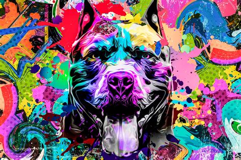 Ilustrácia psa amerického pitbulteriéra