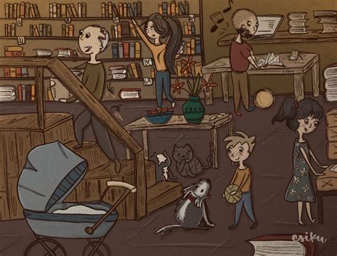 Ilustrácia rodiny hrajúcej sa s pitbulom