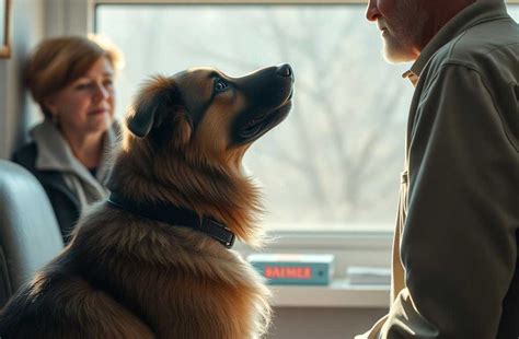 Pes počúva povel od svojho majiteľa