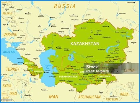 Mapa oblasti Kaukazu