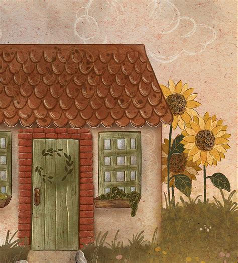 Ilustrácia jeleňa a jaguára stavajúcich dom