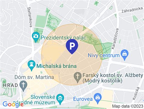 Mapa s vyznačenou polohou Čierneho Psa v Starom Meste