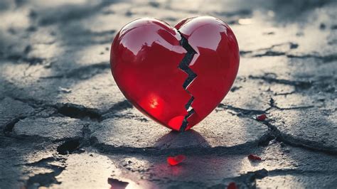 symbolické znázornenie zlomeného srdca